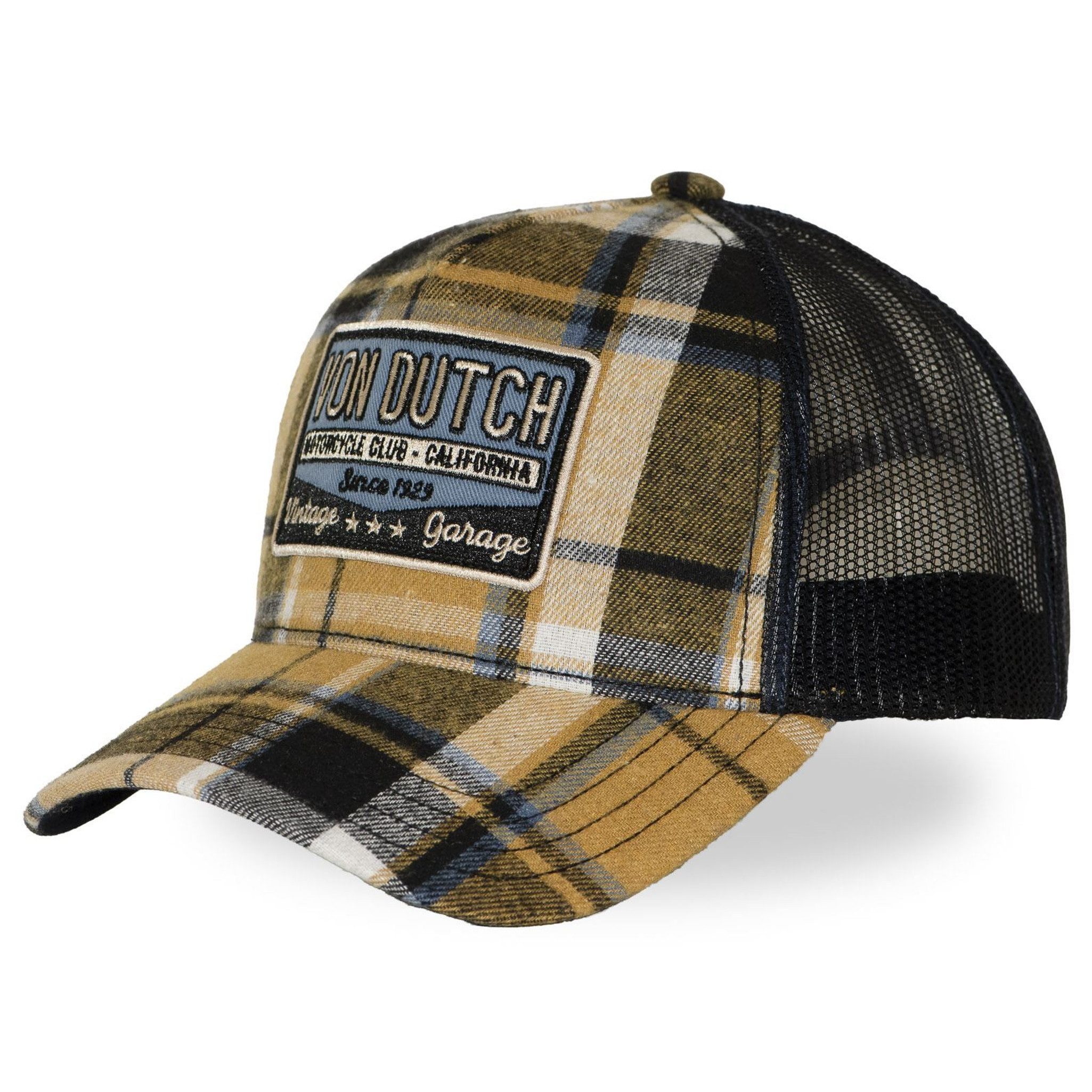 Von Dutch Trucker Cap Von Dutch Originals Trucker Cap - Check Pattern - Flannel Mesh (Basecap, Basecap, Meshcap, Trucker Kappe)