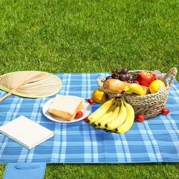 Picknickdecke,Picknickmatte Wasserdicht mit Tragegriff, TLGREEN, 2×2m,für Camping, Picknick, Wandern, BBQ, Reisen Campingdecke