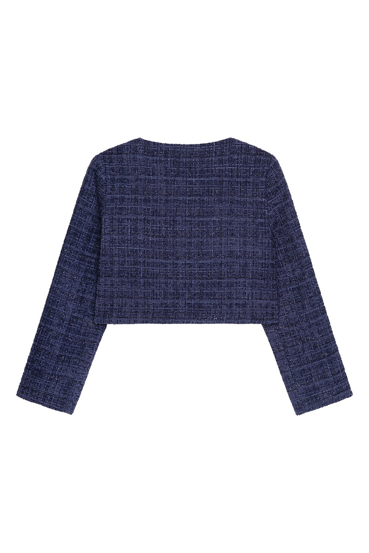 DANAMADE Jackett DFRANCA (1-tlg) Elegante Kurzjacke in hochwertiger Tweed-Optik