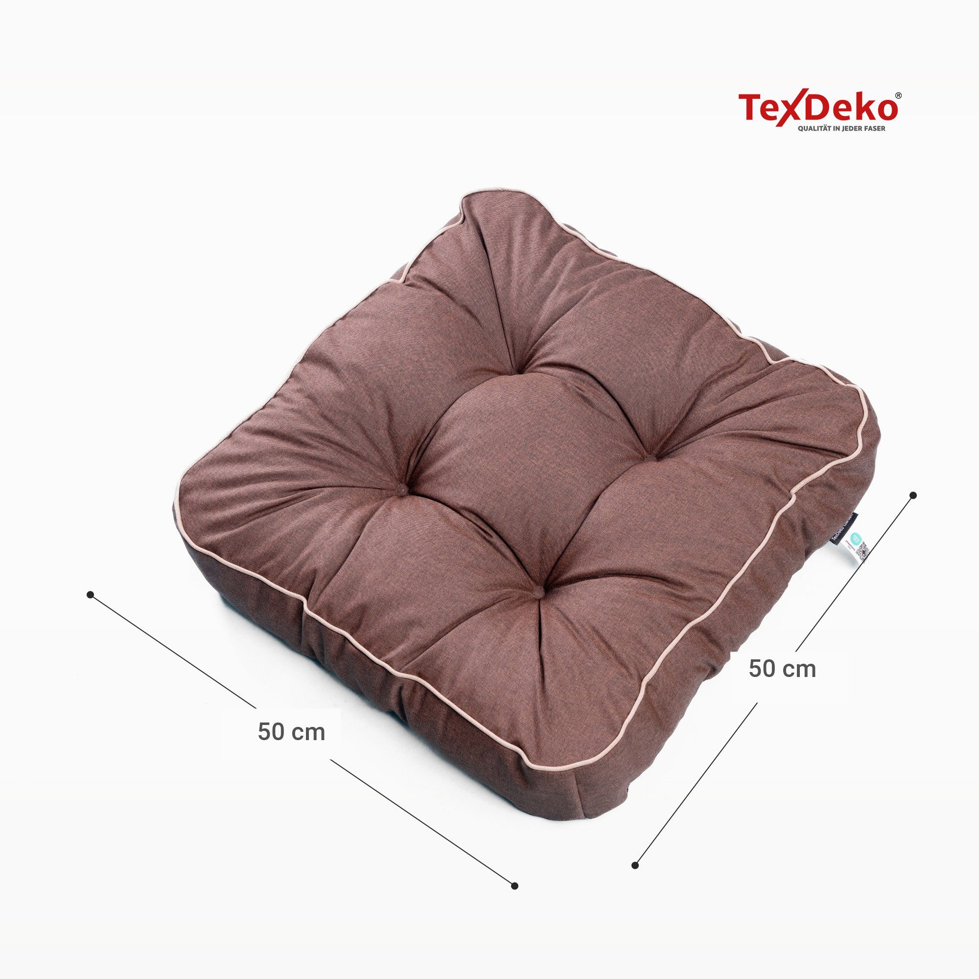TexDeko Stuhlkissen Ecolen Loungekissen für Rattanmöbel Gartenmöbel Wassera günstig online kaufen