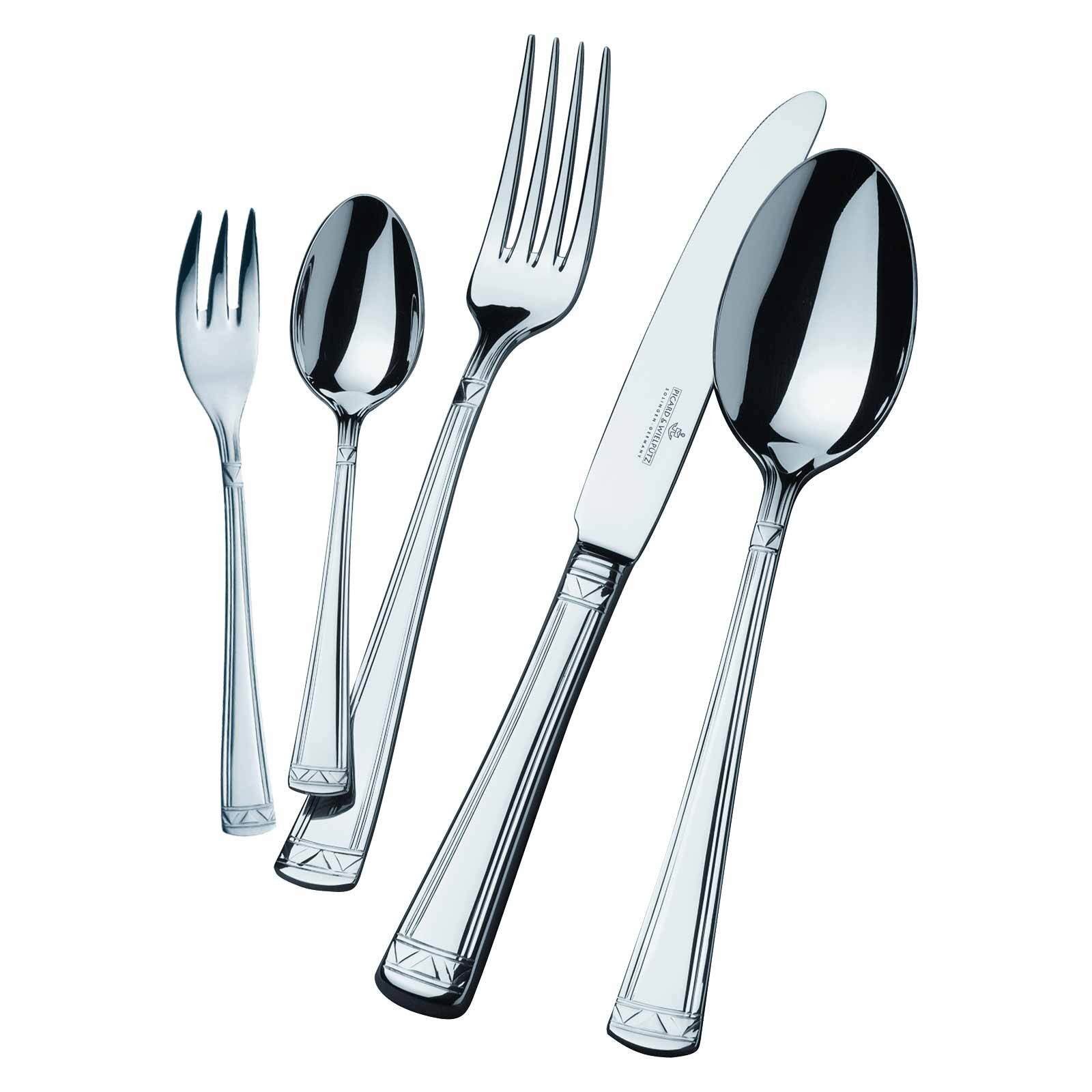 Picard & Wielpütz Solingen Besteck-Set Aradena Tafelbesteck 30er Set (30-tlg), Metall, Spülmaschinengeeignet