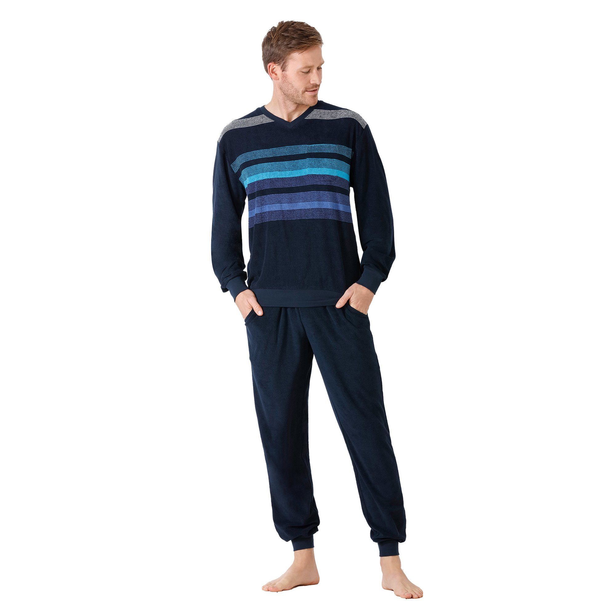 Hajo Pyjama Herren Pyjama Baumwolle (2 tlg) günstig online kaufen