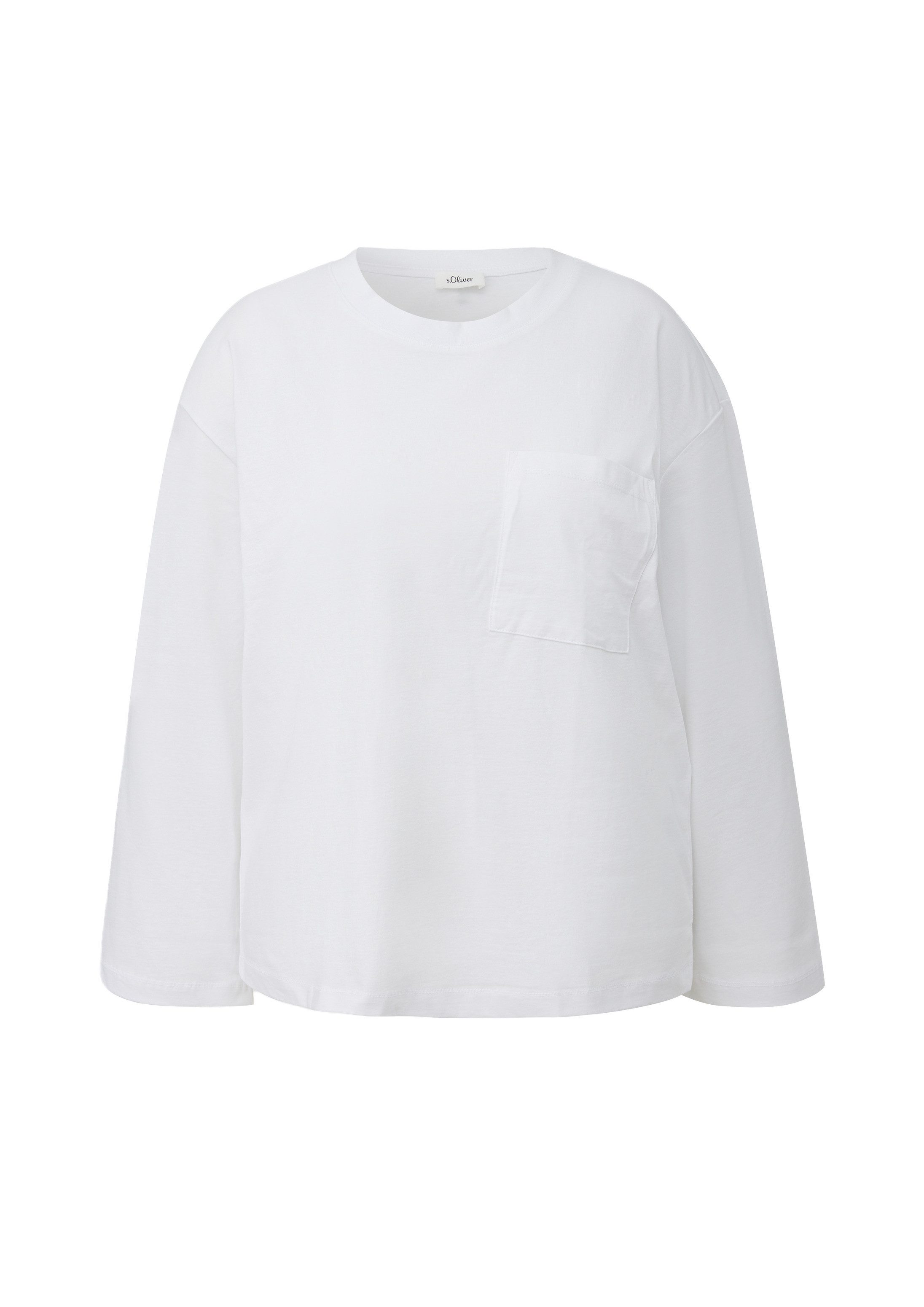 s.Oliver Langarmshirt T-Shirt T-Shirt mit weitem Arm