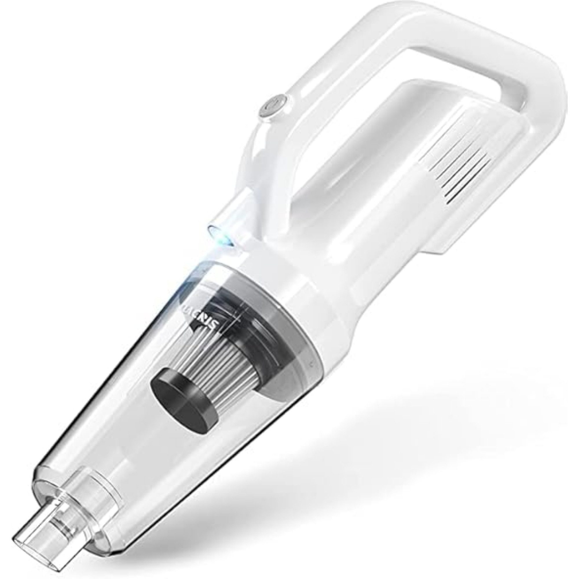 Vivitar Akku-Handstaubsauger mit Nass- und Trockenfunktion, ultraleicht, 9500Pa Saugleistung, 140 W, Beutellos / Zyklon-Staubbehälter, 3×2000mAh Akku für bis zu 30 Min Laufzeit, LED-Beleuchtung