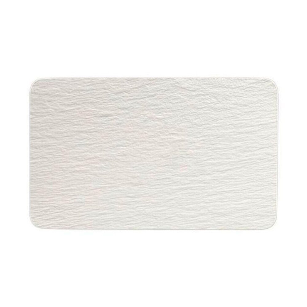 Villeroy & Boch Servierteller Servierteller 28x17 cm Manufacture Rock blanc, Premium Porcelain, (1-tlg), Servierteller, 28,00cm, Premium Porcelain