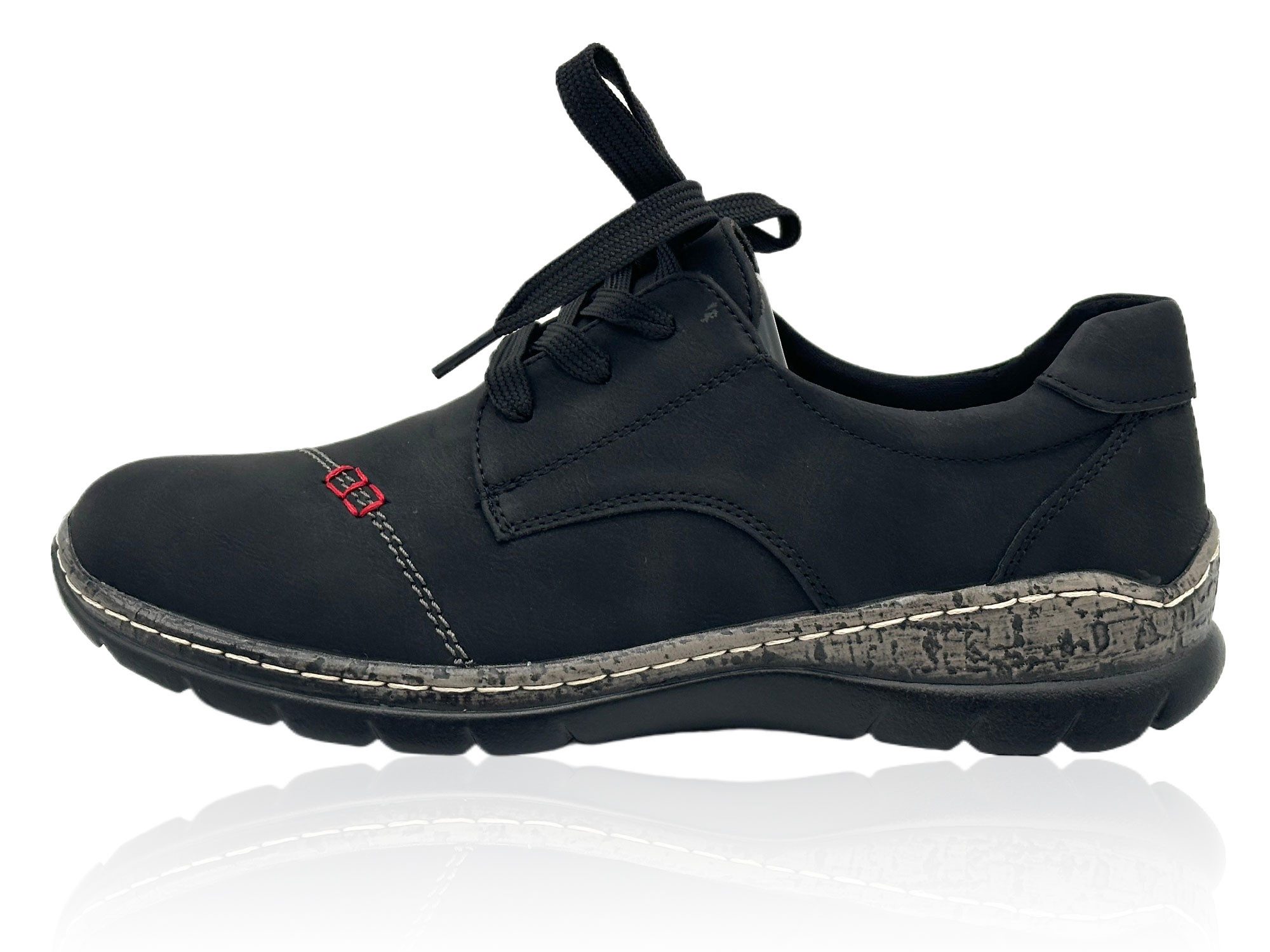 Nowaland Damen Komfort-Halbschuh Schnürschuh Leichtes Design mit strukturierter Komfortsohle für angenehmes Gehen