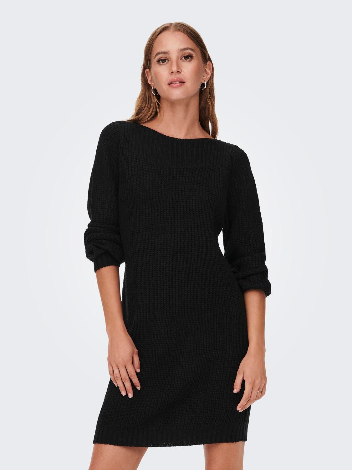 JDY Minikleid JDYWHITNEY MEGAN L/S BOAT DRESS KNT NOOS Sommerkleid günstig online kaufen