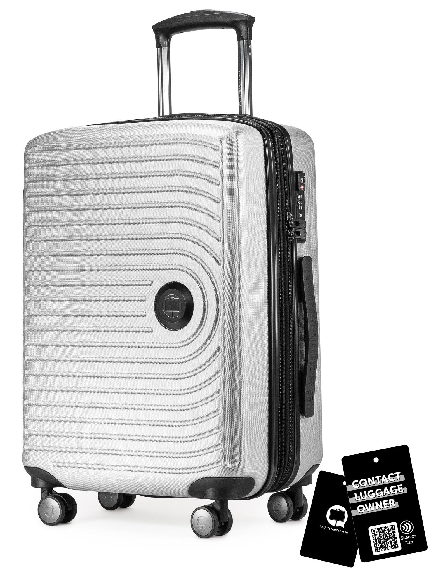 Hauptstadtkoffer Handgepäckkoffer Mitte, 4 Rollen, Handgepäck Koffer 55cm, erweiterbar auf 55L, TSA