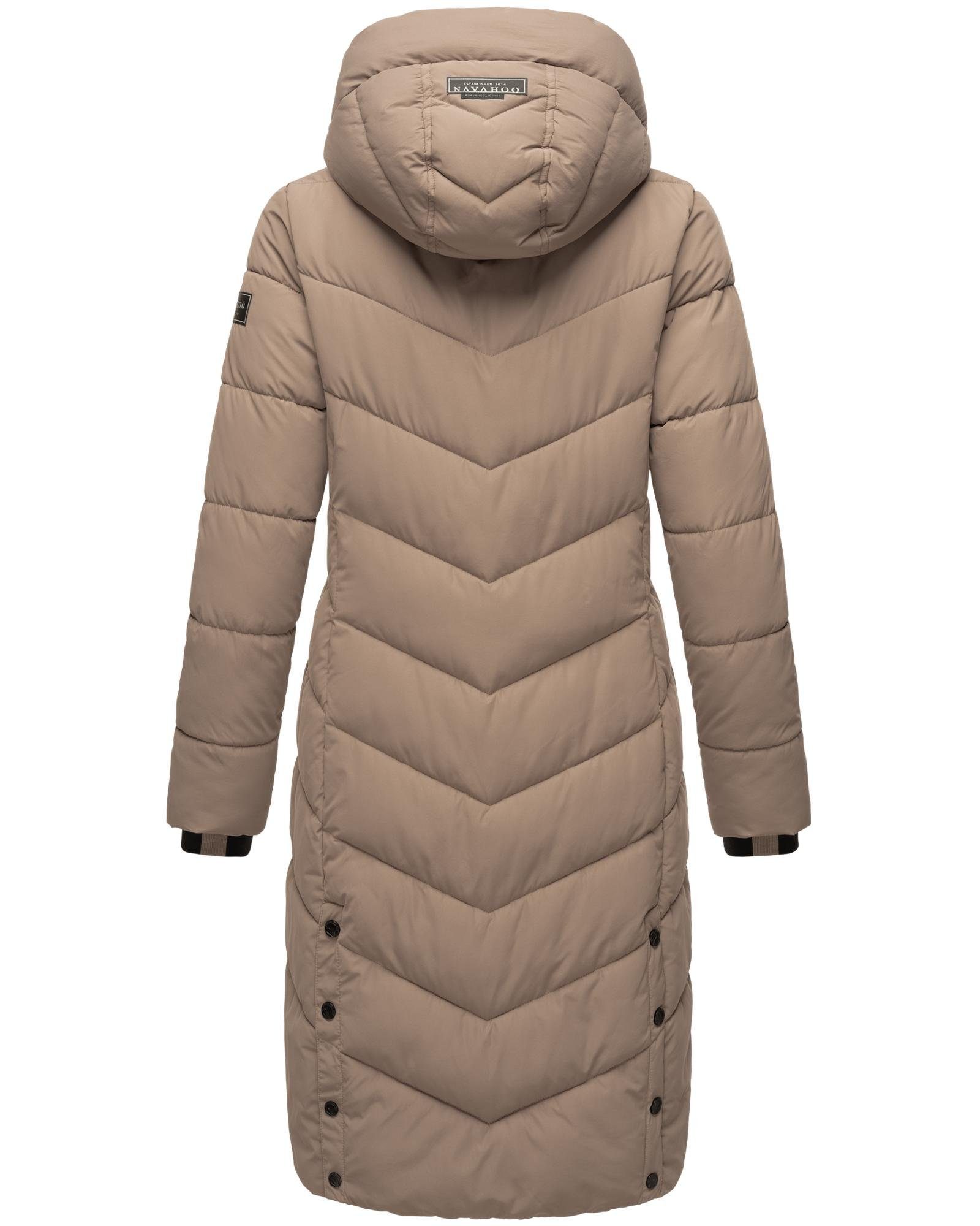 Navahoo Steppmantel Sahnekatzii XIV Schicker Wintermantel mit kuschlig warm wattiertem Kragen