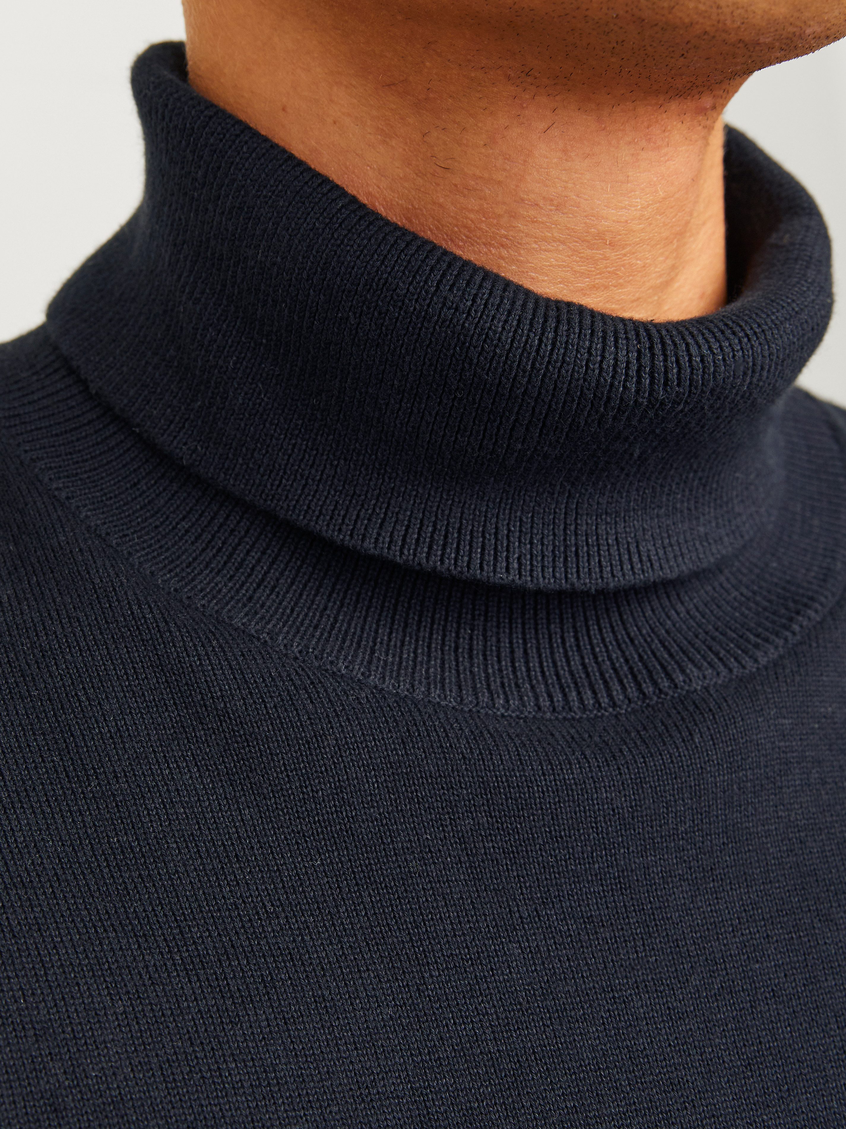 Jack & Jones Rollkragenpullover JJEBASIC mit hohem Tragekomfort Baumwolle, regular fit