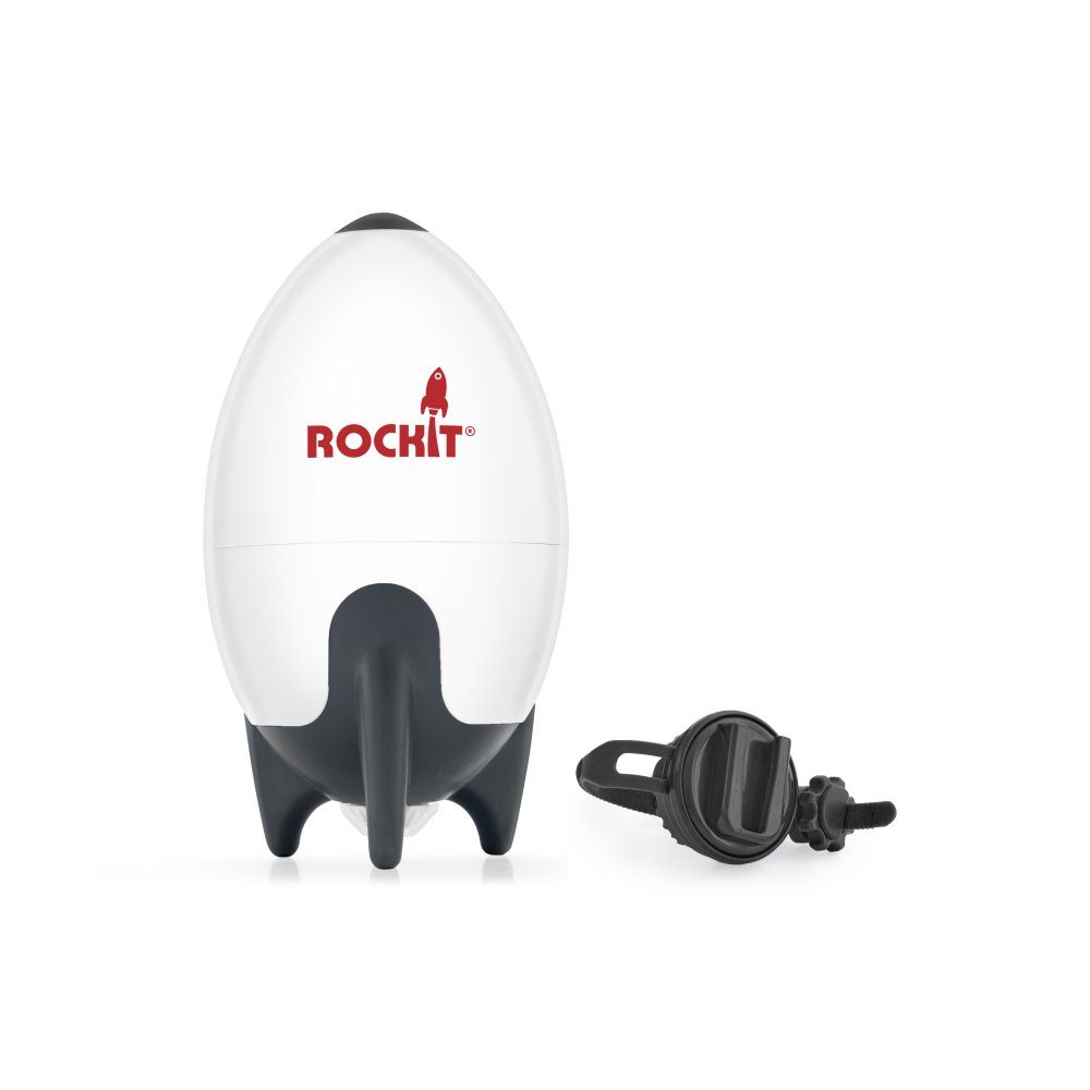 Rockit Kinderwagenaufsatz Rockit Kinderwagenschaukler (wiederaufladbar) mit drehbarer Halterung, Passend für alle Kinderwagen und Buggys, leiser Motor, 60-min. Zyklus