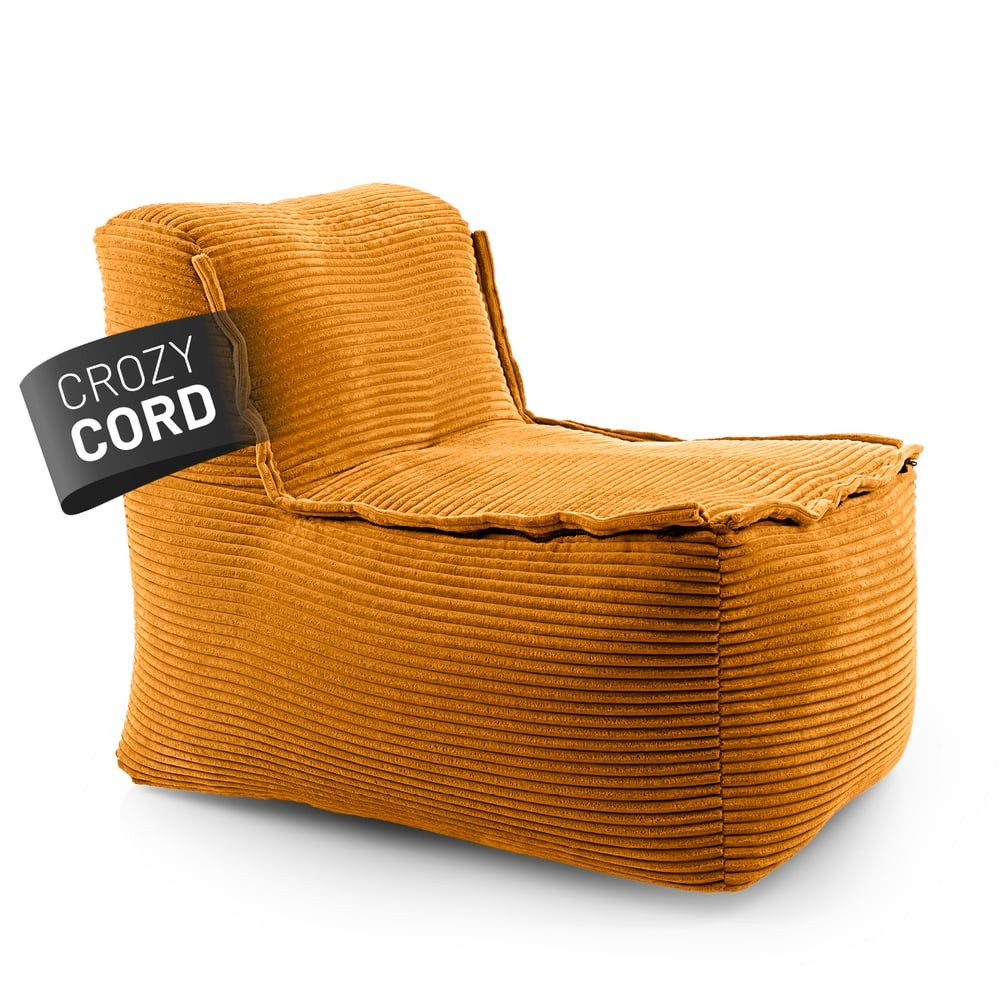 Lumaland Sitzsack Sitzsack-Sofa Modular Cord 54x81x70cm, Sessel abnehmbarer Bezug erweiterbar waschbar