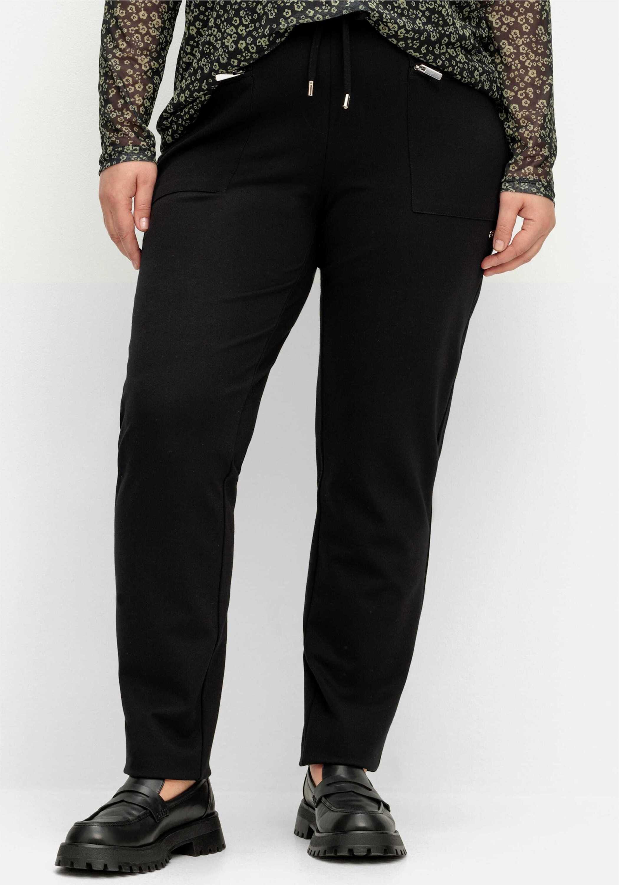 Sheego Jerseyhose Schlupfhose im Cargostil, mit Komfortbund