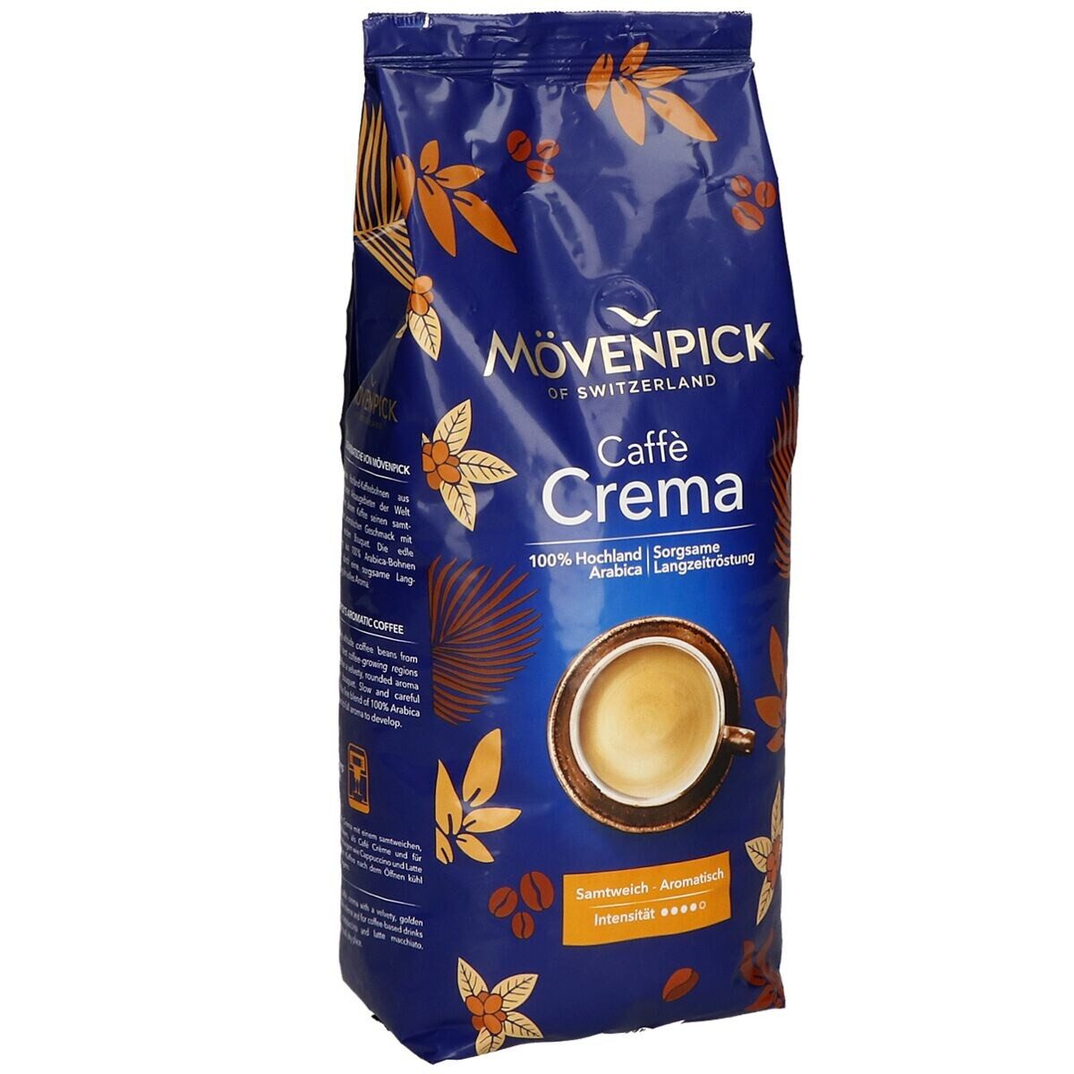 Mövenpick Kaffee Caffè Crema, 1000 g, ganze Bohnen