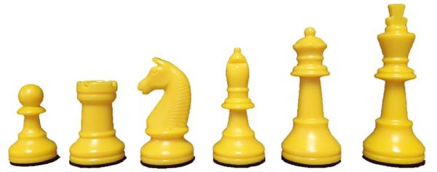 Strategiespiel Tuniergeeignet Spiel, Solid-Line gelb Schachfiguren,