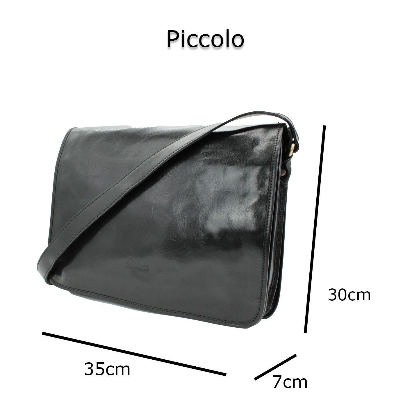 bupell Umhängetasche Eugenio, Umhängetasche Crossbody aus pflanzlich gegerbtem Leder