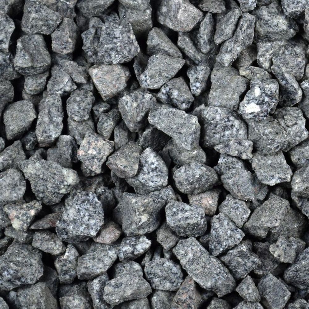 GarPet Zierkies Kieselsteine Garten Zierkies Granit 25 kg Grau Aquarium Kies Gabion