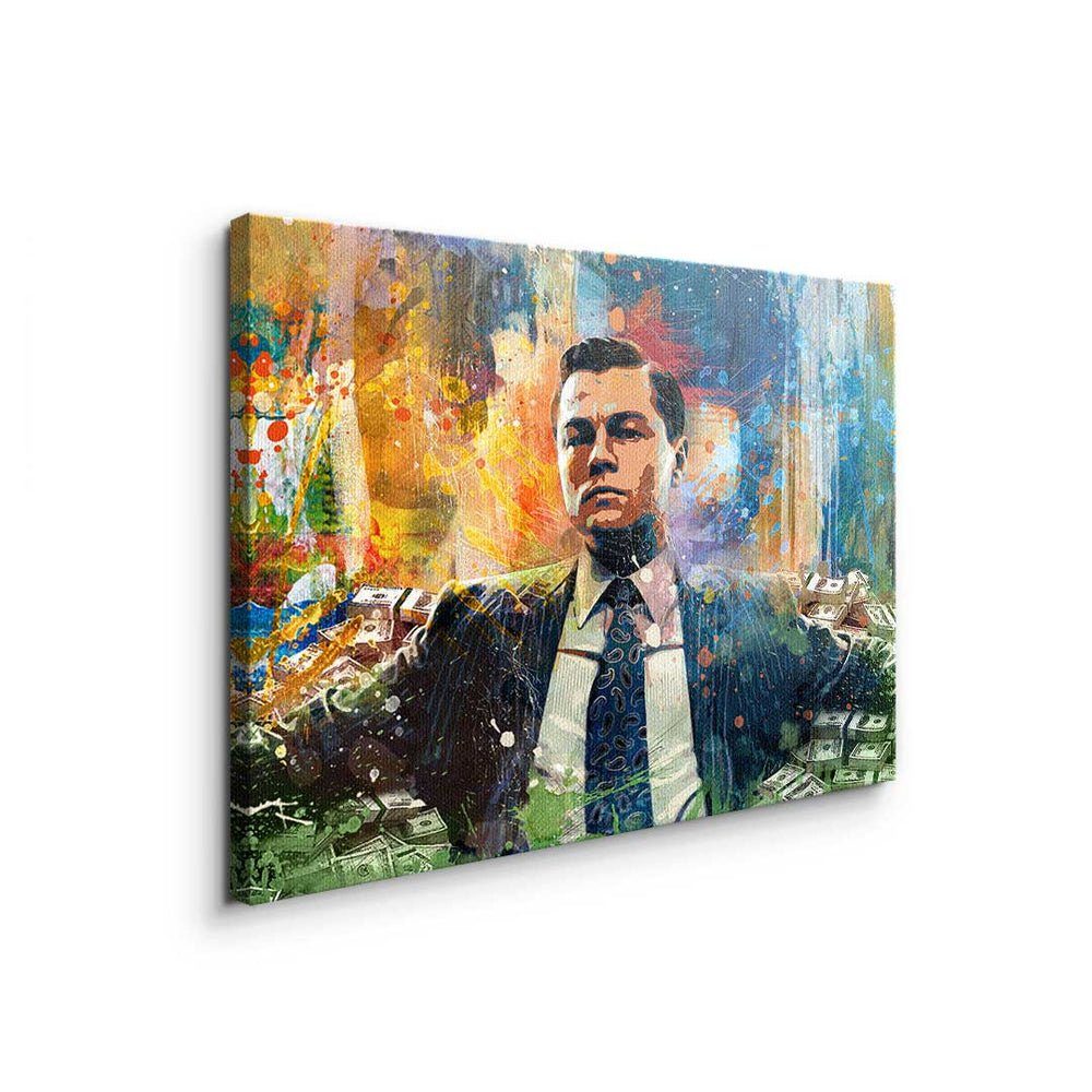 schwarzer m Leinwandbild Motivation Verhandlung Rahmen Wall Motiv Street die Leinwandbild, Poster xxl DOTCOMCANVAS®