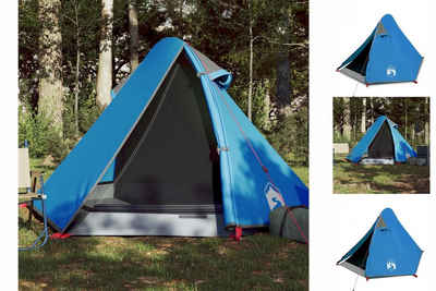vidaXL Vorzelt Campingzelt 2 Personen Blau 267x154x117 cm 185T Taft