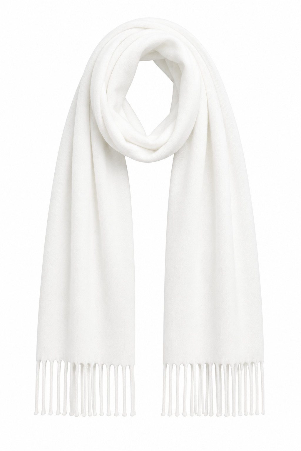 Pashmina - Fransenschal unifarben - weicher Kaschmirschal für Sie und Ihn