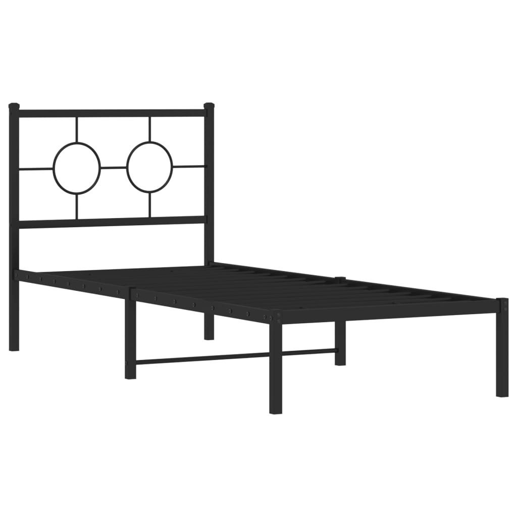 vidaXL Bett Bettgestell mit Kopfteil Metall günstig online kaufen