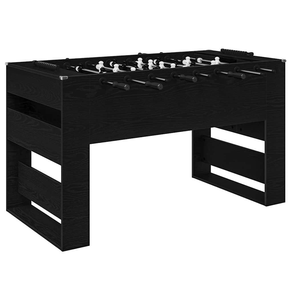 Kickertisch Tischfußballtisch Schwarze Eiche 146,5 x 74 x 85 cm