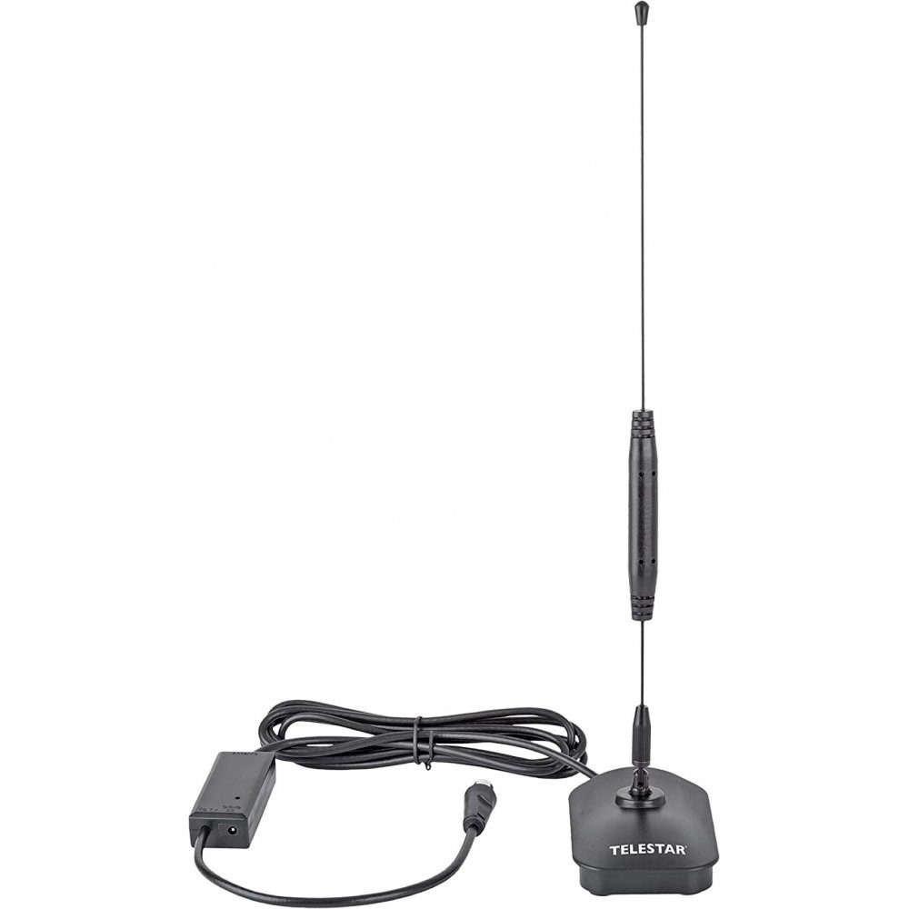 TELESTAR STARFLEX T4 Plus - Zimmerantenne - inkl. Netzteil - schwarz Stabantenne