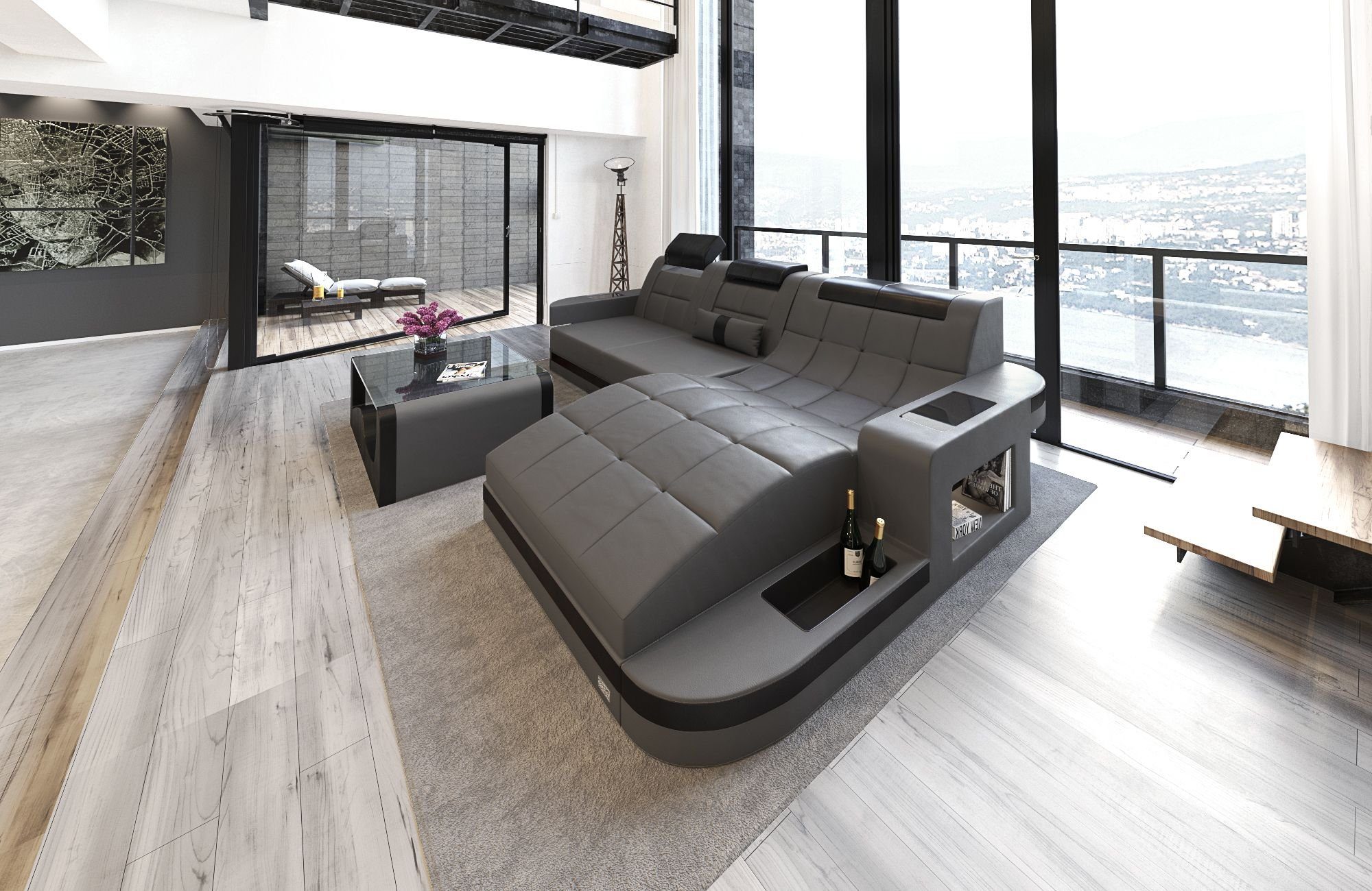 Sofa Dreams Ecksofa Sofa Leder Ledercouch günstig online kaufen
