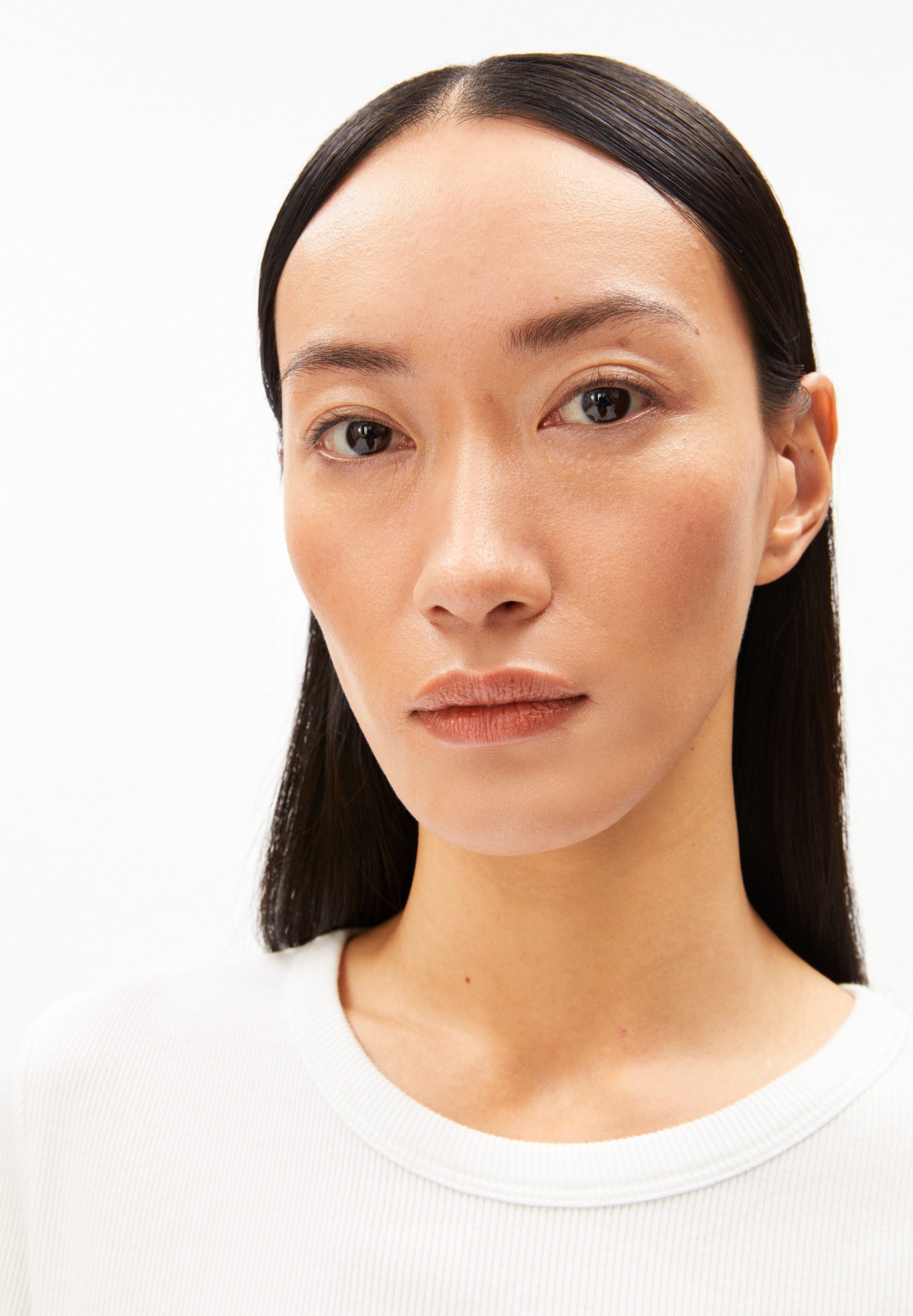 Armedangels T-Shirt KARDAA Ripp-T-Shirt aus Bio-Baumwoll Mix Rundhalsausschnitt