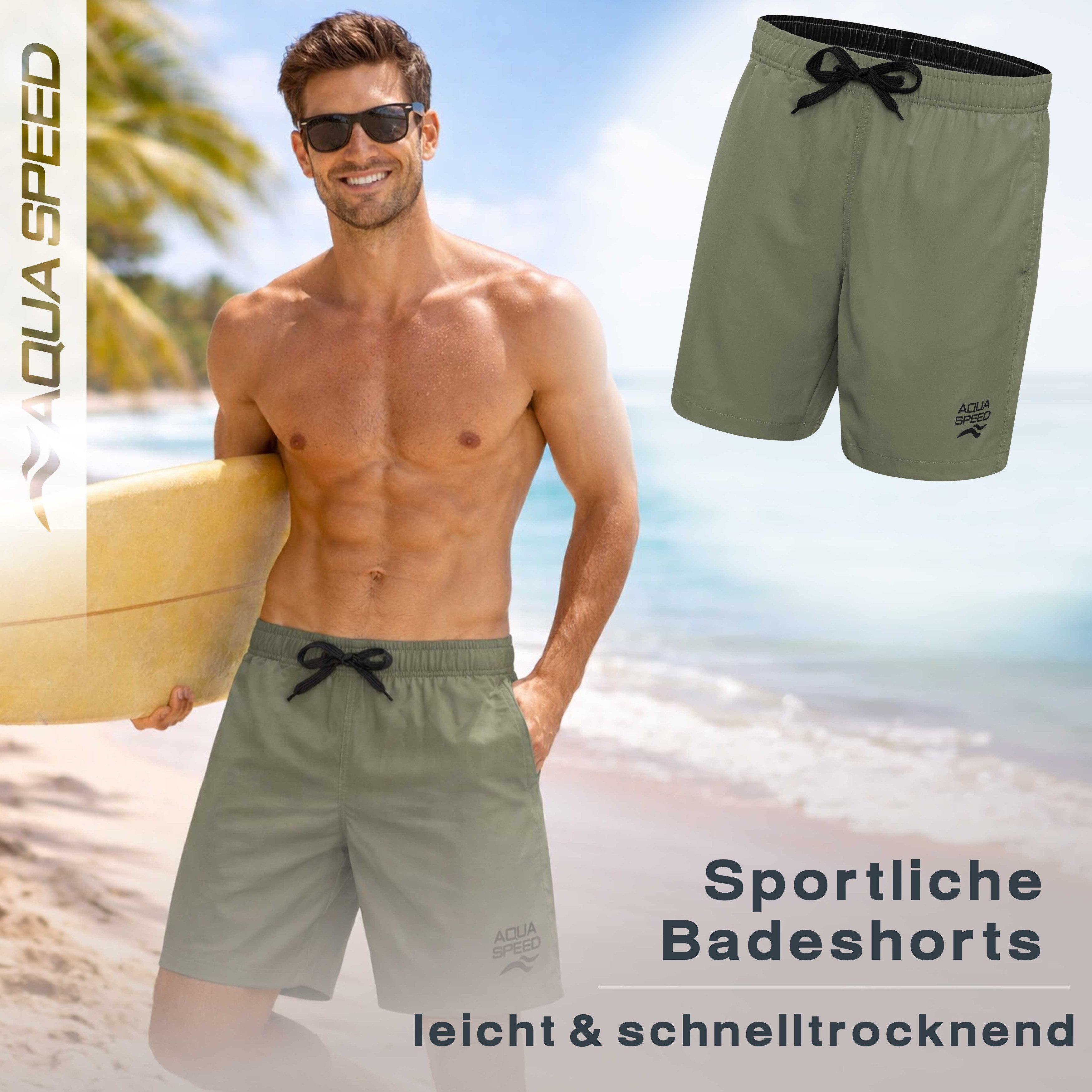 Aqua Speed Boardshorts (DYLAN Badehose Strandhose Badeshorts Schwimmhose Ma günstig online kaufen