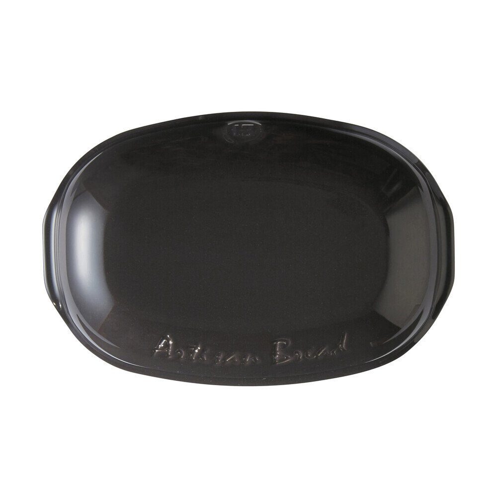 Emile Henry Backform Brotbackform 34x22x15 cm Artisan Kohle, 3,4l, Made in France, Keramik, mikrow.- & spülm.sicher, schwarz