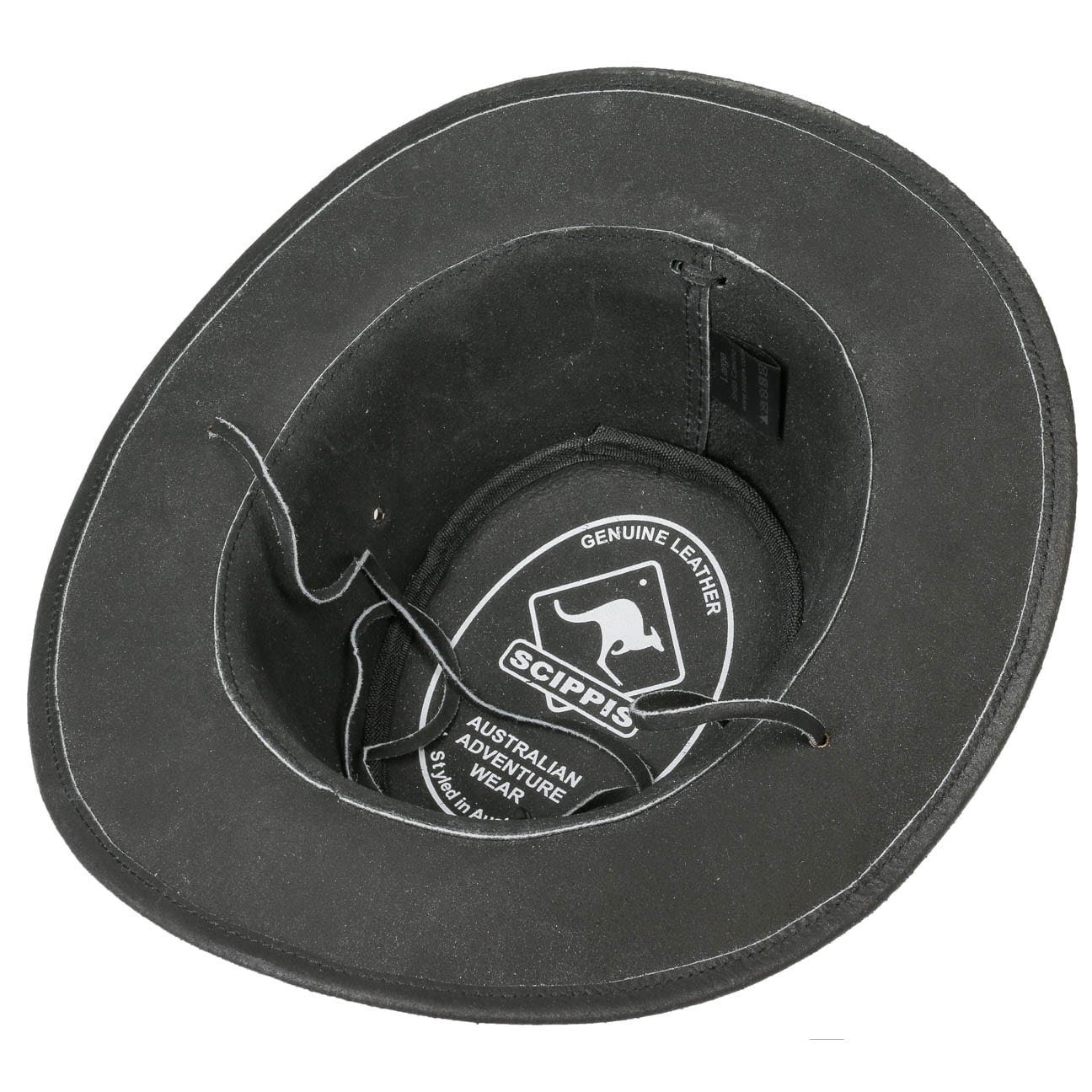 Scippis Cowboyhut (1-St) Echtleder mit Kinnband