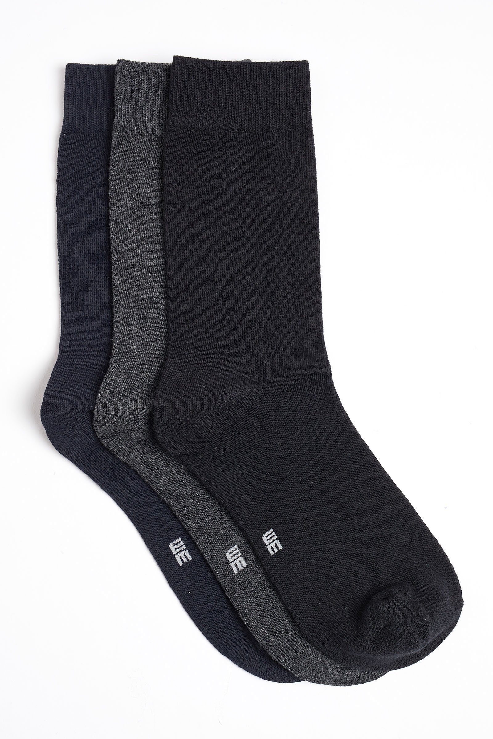 (3-Paar) Basicsocken Fashion Mehrfarbig WE