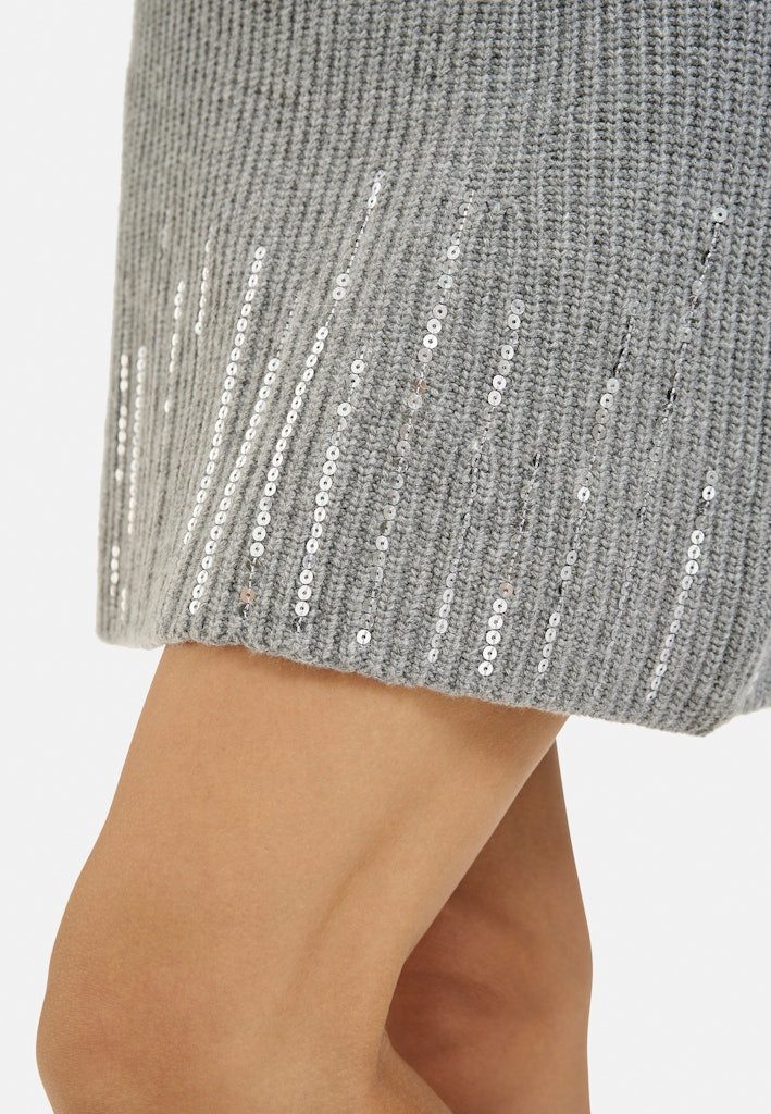 Smith & Soul Bleistiftrock SEQUINS KNIT SKIRT MID GREY