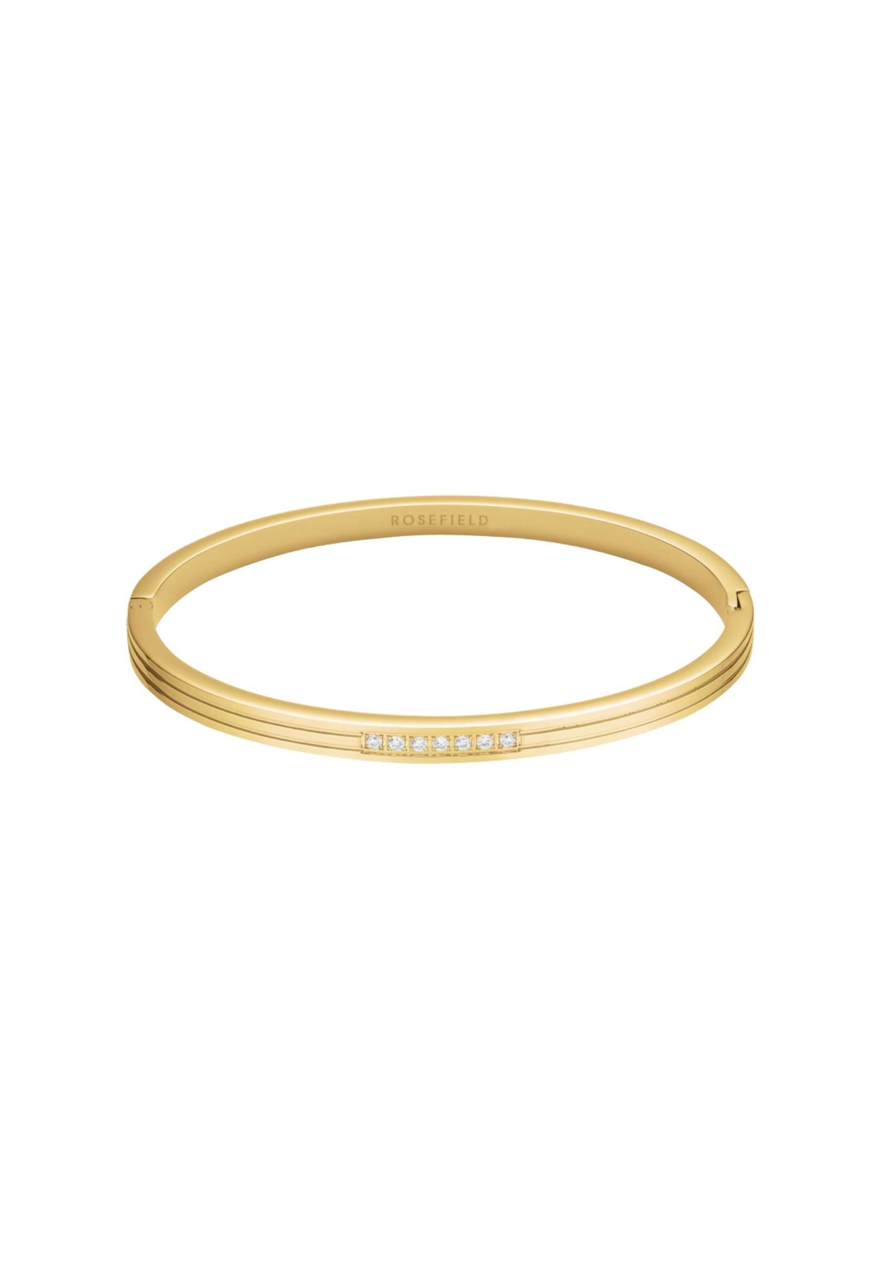 ROSEFIELD Armband ROSEFIELD Gestreift Kristalle Armband für Damen Goldfarben