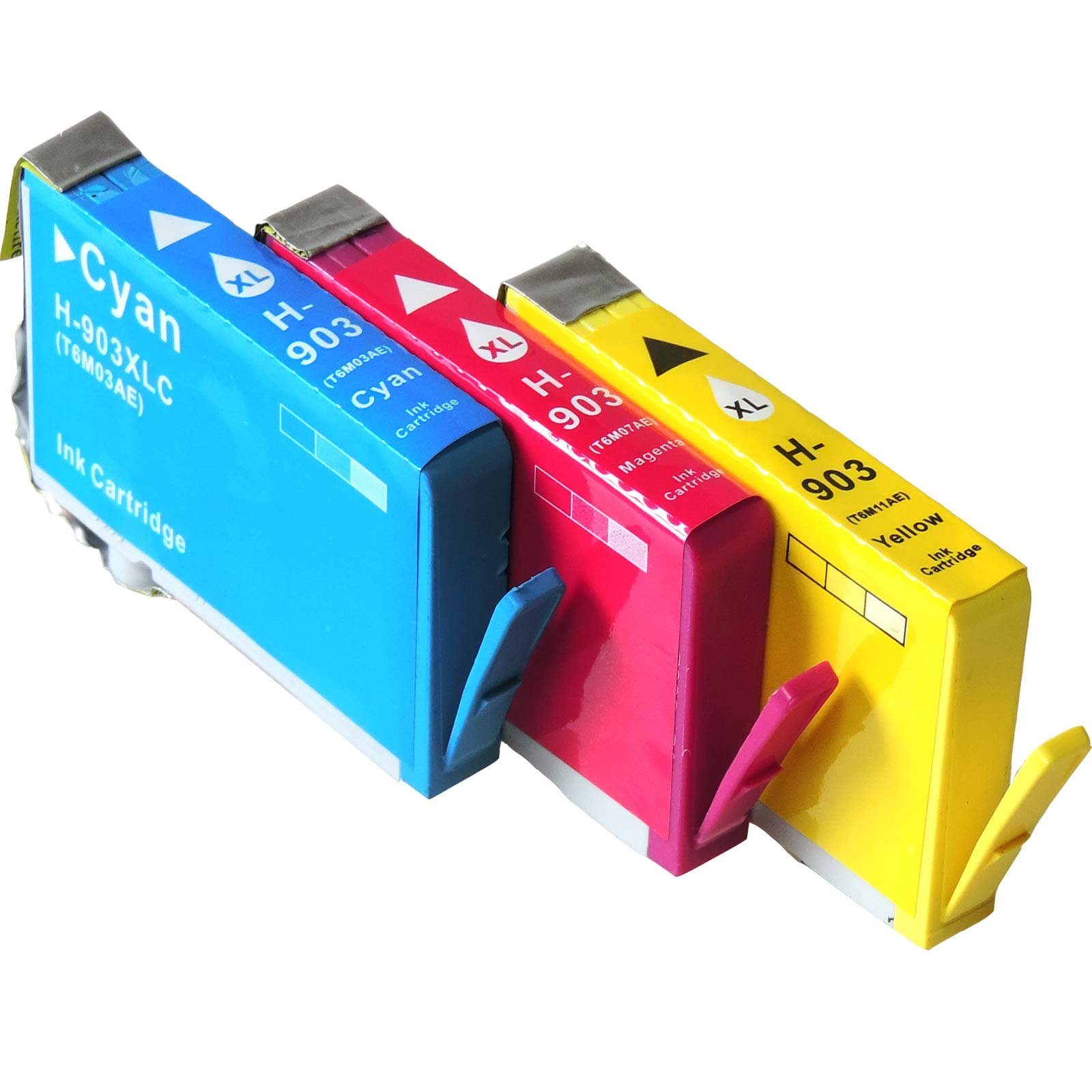 D&C Tonerkartusche Kompatibel HP 903XL, Magenta, 1CC20AE Gelb) Multipack 3-Farben (Cyan