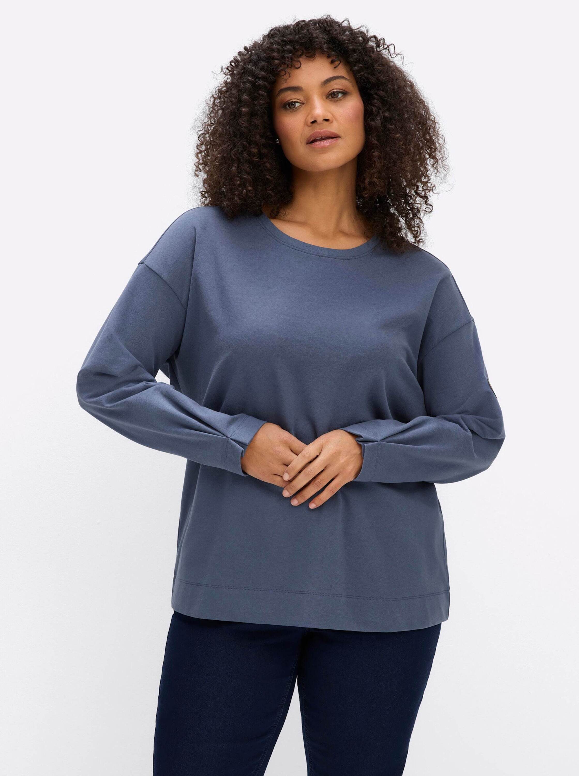 Sheego Sweater Sweatshirt Langarm