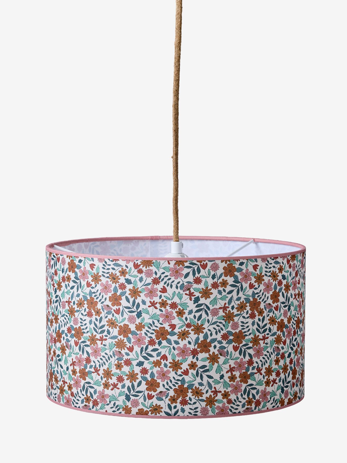 vertbaudet Lampenschirm Lampenschirm RETRO FLOWER Kinderzimmer, Befestigungsset separat erhältlich
