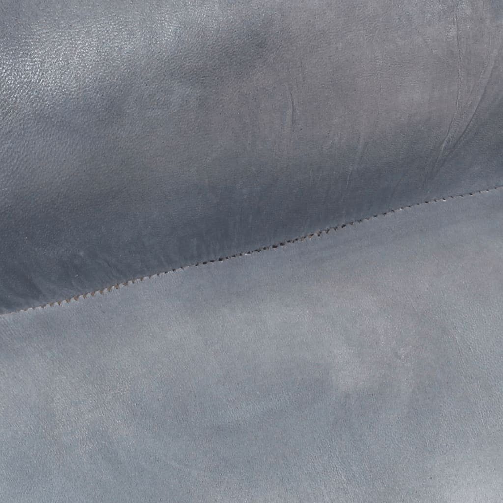 furnicato Sessel 60x75x90 cm Echtes Ziegenleder Grau