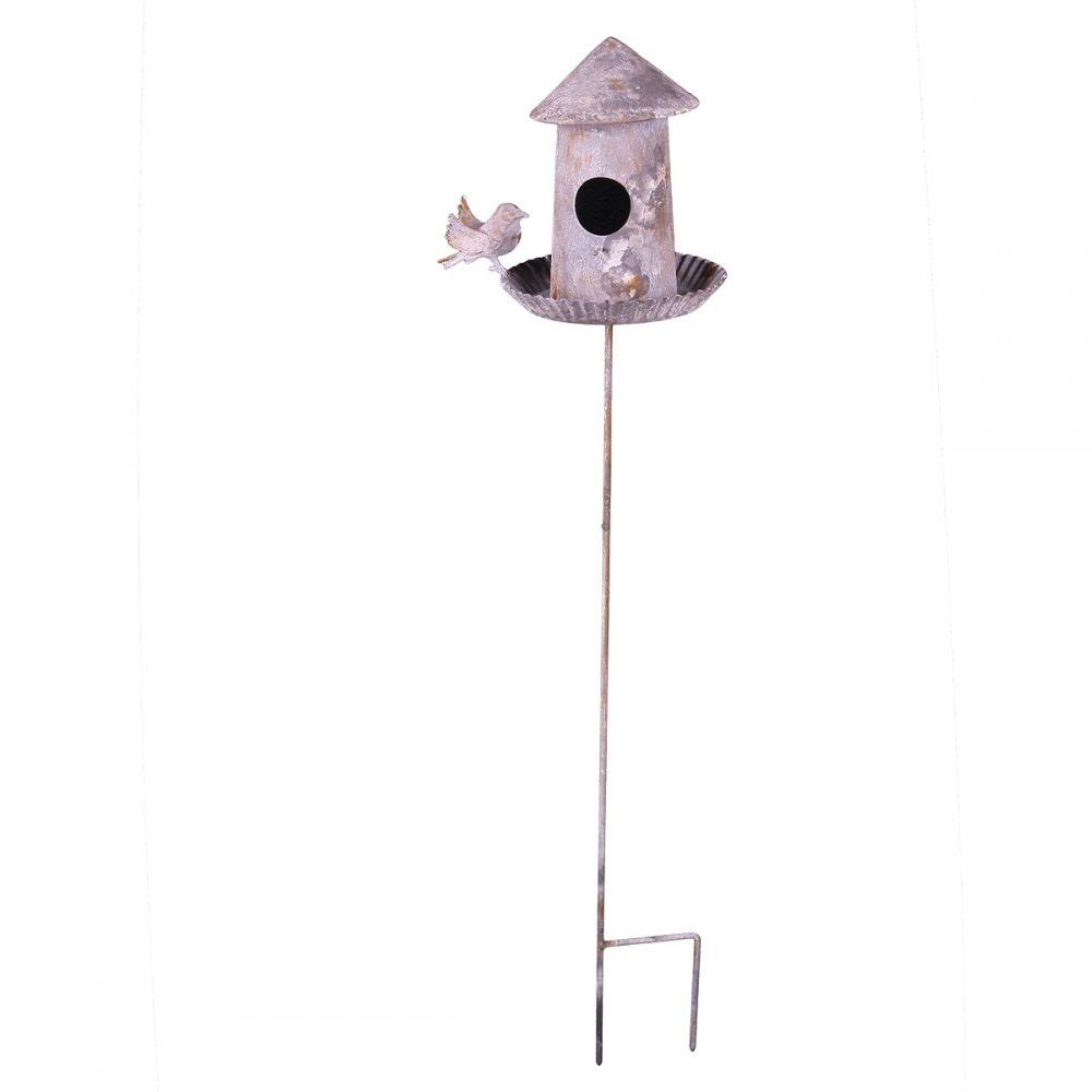 Vogeltränke Vogeltränke Vogelbad Retro Vogelhaus mit Erdspieß