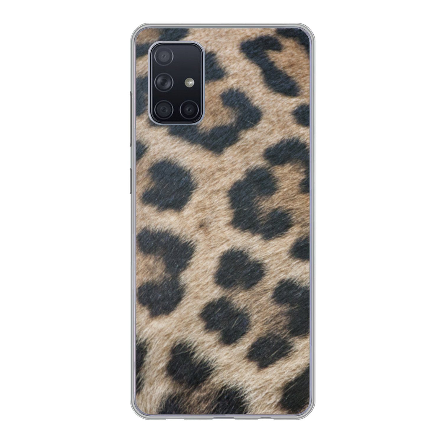 MuchoWow Handyhülle für Samsung Galaxy A51 Leopardenmuster, Smartphone-Bumper, Print, Handy Schutzhülle Dünn