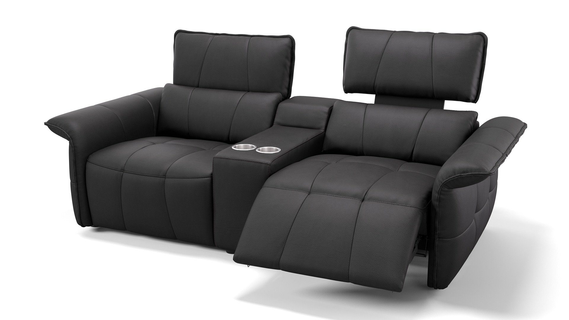 Sofanella 2Sitzer Kinosofa ADRIA 2Sitzer Ledercouch Echtleder, relax