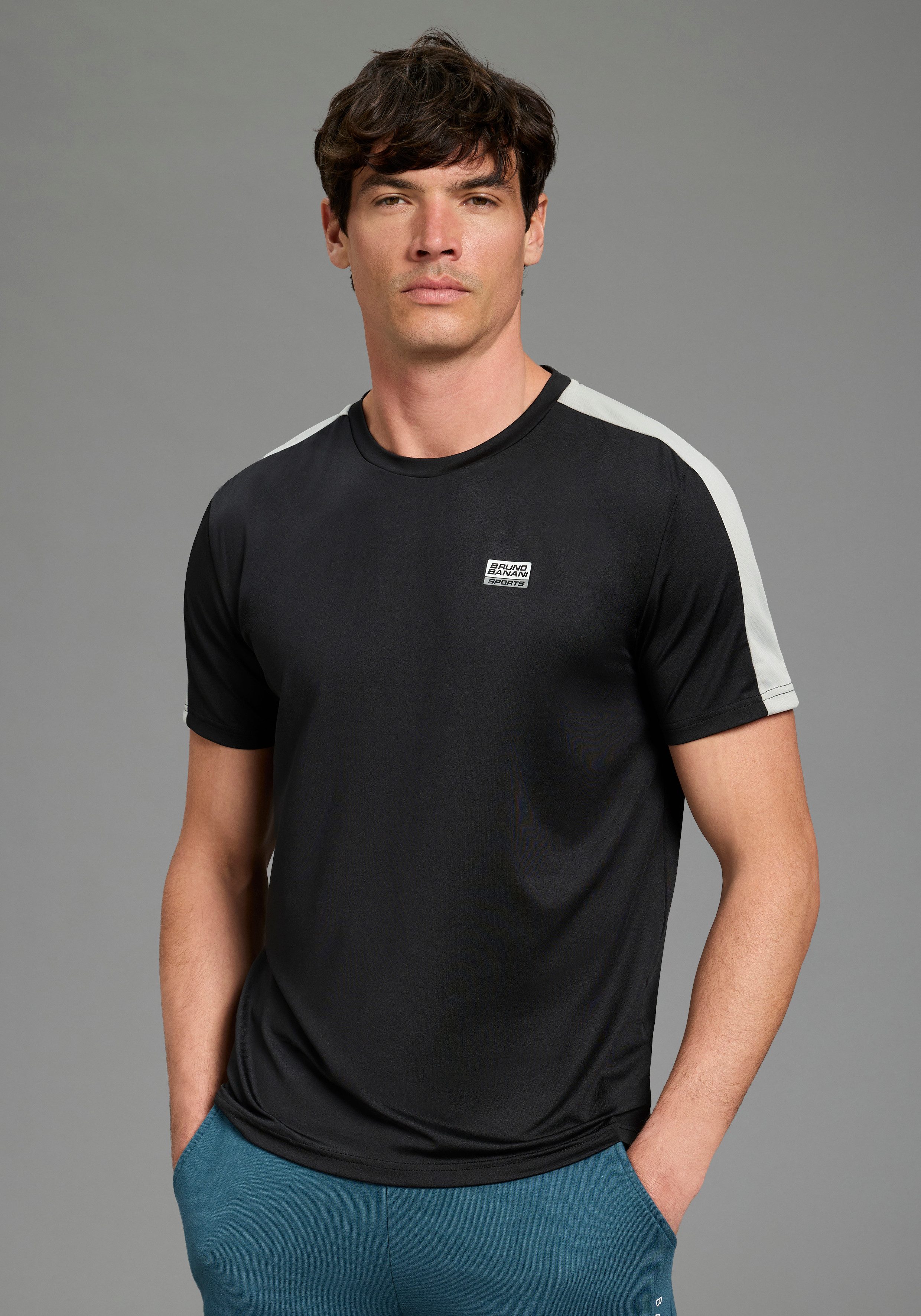 Bruno Banani Funktionsshirt sportlicher Stil, Halbarm, schmale Passform, au günstig online kaufen