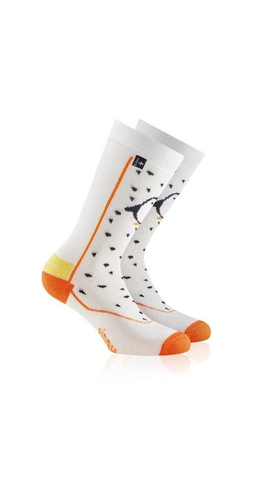 Rohner Socks Skisocken Pinguin (Wollmischgewebe, hoher Tragekomfort) weiss Kinder - 1 Paar