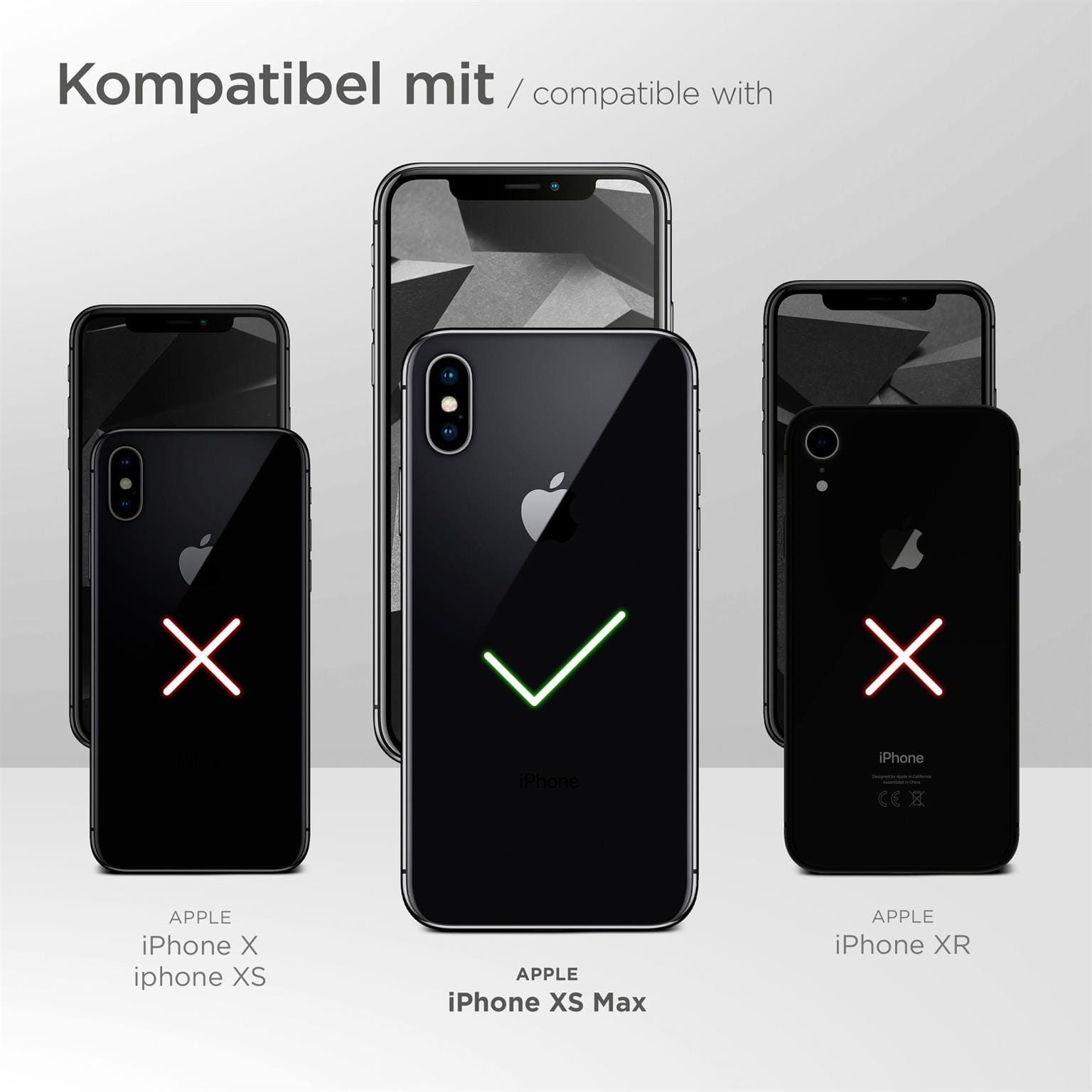 ONEFLOW Handyhülle für iPhone XS Max Hülle Silikon Soft Case Blau Grau 6,5 Zoll, Silikonhülle Cover Dünn Handytasche TPU Schutzhülle mit Kameraschutz