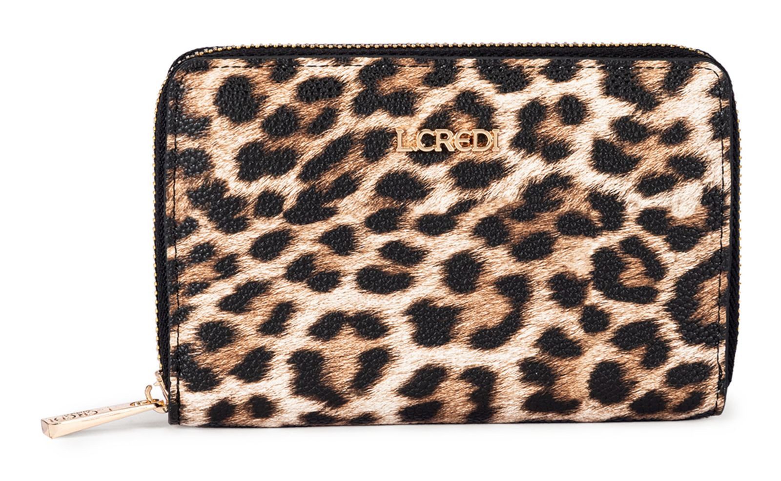 L. CREDI Geldbörse Zip Around Wallet, mit RFID-Blocker Schutz