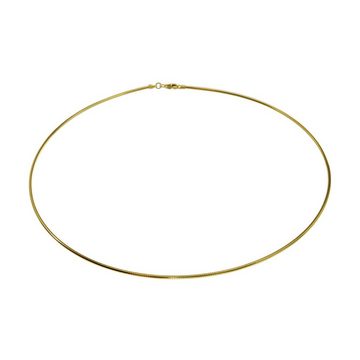 schmuckador Halsreif Halsreif Omega 1,5mm - 50cm - 585 Gelbgold mit Schraubverschluss