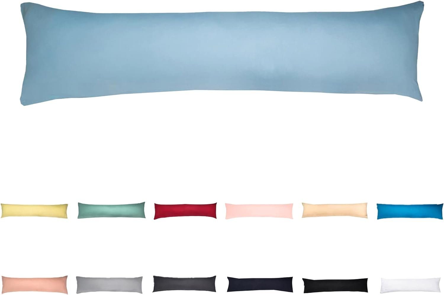 livessa Seitenschläferkissen mit bezug 40x145 cm - Schwangersschaftskissen - Schlafkissen, Kissen mit Bezug, Seitenschläferkissen : 100% Mikrofaser, Kissenbezug: 100% Baumwolle, Stillkissen mit Kissenbezug