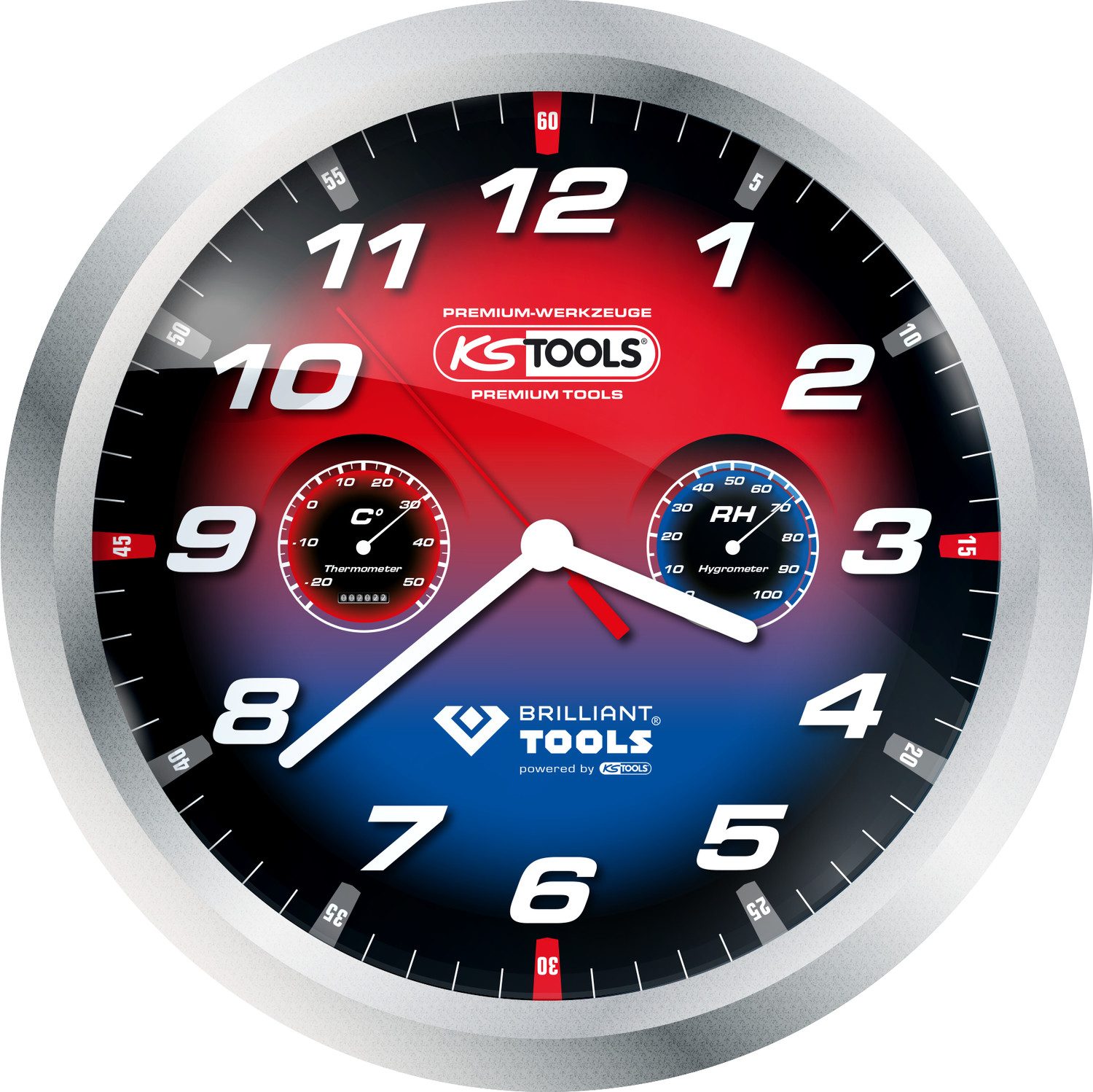KS Tools Gabel- und Ringschlüssel Wanduhr 2022 (100250)