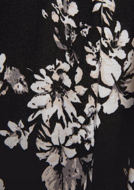 LASCANA Maxikleid mit Blumenprint und verstellbarem Ausschnitt, Sommerkleid
